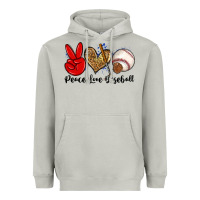 Moon Dust peace love baseball Heavyweight Hoodie - Zillion Design Studio