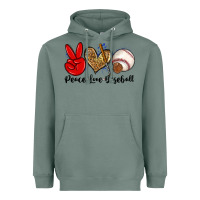 Sage peace love baseball Heavyweight Hoodie - Zillion Design Studio