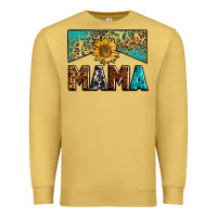 Antique Gold mama sunflower junkie Premium Sweatshirt - Zillion Design Studio