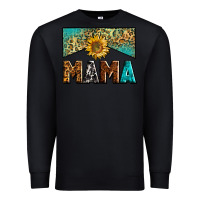 Black mama sunflower junkie Premium Sweatshirt - Zillion Design Studio