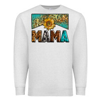 Oatmeal Heather mama sunflower junkie Premium Sweatshirt - Zillion Design Studio