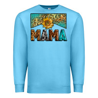 Ocean Blue mama sunflower junkie Premium Sweatshirt - Zillion Design Studio