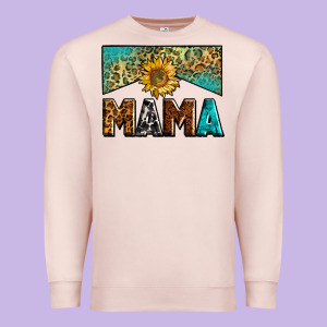 Mama Sunflower Junkie Premium Sweatshirt Designed By Zillion Design Studio