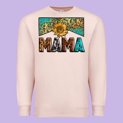 Mama Sunflower Junkie Premium Sweatshirt Designed By Zillion Design Studio