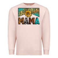 Pale Pink mama sunflower junkie Premium Sweatshirt - Zillion Design Studio
