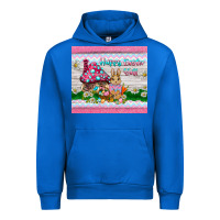 Cobalt happy easter y'all  rabbit Urban Hoodie - BarkalooDesign