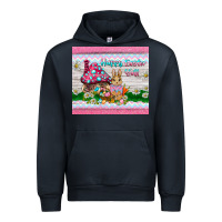 Navy happy easter y'all  rabbit Urban Hoodie - BarkalooDesign