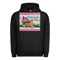 Pigment Black happy easter y'all  rabbit Urban Hoodie - BarkalooDesign