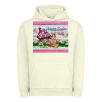 Pigment Pistachio happy easter y'all  rabbit Urban Hoodie - BarkalooDesign