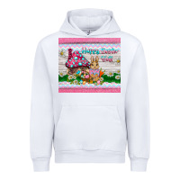 White happy easter y'all  rabbit Urban Hoodie - BarkalooDesign
