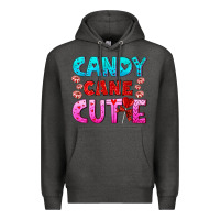 Charcoal Heather candy cane cutie Premium Hoodie - AdoDesignShop