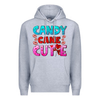 Heather Grey candy cane cutie Premium Hoodie - AdoDesignShop