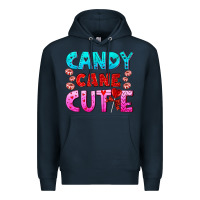 Navy candy cane cutie Premium Hoodie - AdoDesignShop
