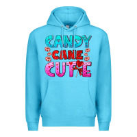 Ocean Blue candy cane cutie Premium Hoodie - AdoDesignShop