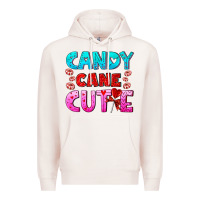 Pale Pink candy cane cutie Premium Hoodie - AdoDesignShop