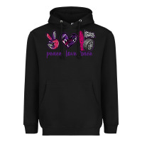 Black peace love race Heavyweight Hoodie - texasbilliewilder