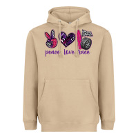 Mushroom peace love race Heavyweight Hoodie - texasbilliewilder