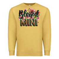 Antique Gold flowers blessed mini Premium Sweatshirt - Zillion Design Studio
