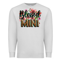 Dove Grey flowers blessed mini Premium Sweatshirt - Zillion Design Studio
