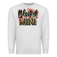 Oatmeal Heather flowers blessed mini Premium Sweatshirt - Zillion Design Studio