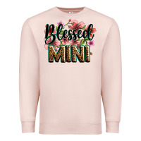 Pale Pink flowers blessed mini Premium Sweatshirt - Zillion Design Studio