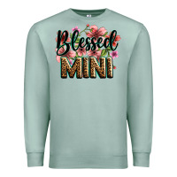 Flowers Blessed Mini Premium Sweatshirt | Teevron