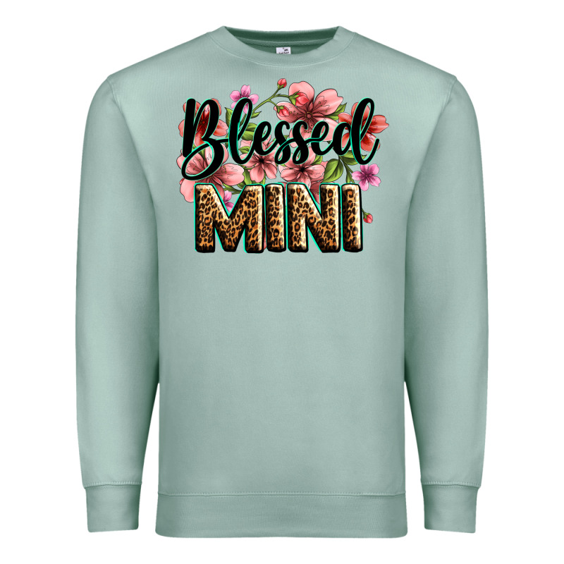 Flowers Blessed Mini Premium Sweatshirt by Zillion Design Studio | Teevron