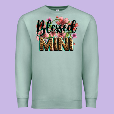 Flowers Blessed Mini Premium Sweatshirt Designed By Zillion Design Studio