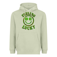 Matcha feeling lucky with leopard Heavyweight Hoodie - RanaPortraitStore