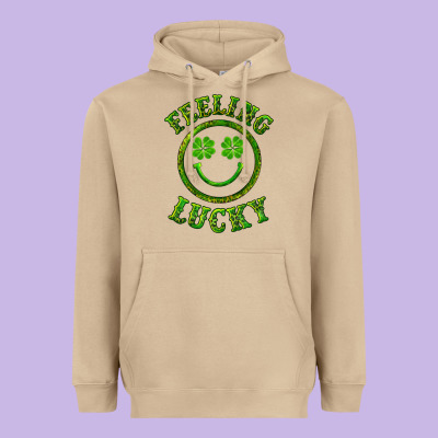 Feeling Lucky With Leopard Heavyweight Hoodie Designed By Ranaportraitstore