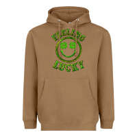 Toasted Coconut feeling lucky with leopard Heavyweight Hoodie - RanaPortraitStore