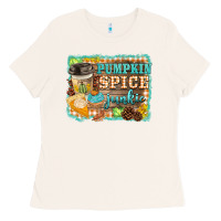 Bone pumpkin spice junkie Ladies Tee - BarkalooDesign