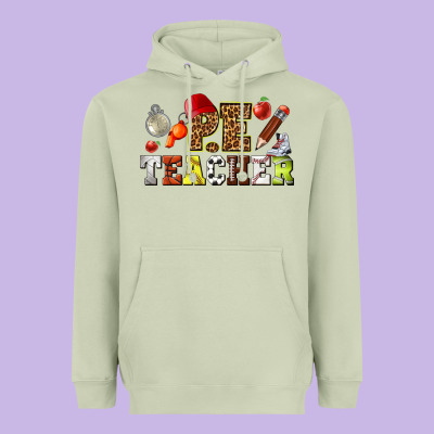 Physical Education Teacher Heavyweight Hoodie Designed By Texasbilliewilder