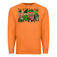 Carrot christmas tractor coffee cups Premium Sweatshirt - texasbilliewilder