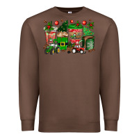 Chestnut christmas tractor coffee cups Premium Sweatshirt - texasbilliewilder
