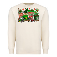 Sandshell christmas tractor coffee cups Premium Sweatshirt - texasbilliewilder