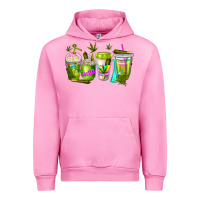 Fuchsia Pink coffee cups Urban Hoodie - NancyCooperArtShop