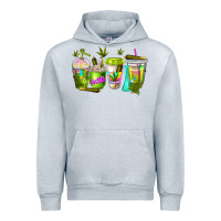 Heather Grey coffee cups Urban Hoodie - NancyCooperArtShop