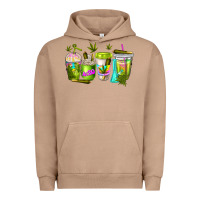 Pigment Burro coffee cups Urban Hoodie - NancyCooperArtShop