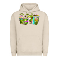 Pigment French Oak coffee cups Urban Hoodie - NancyCooperArtShop