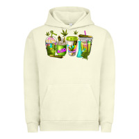 Pigment Pistachio coffee cups Urban Hoodie - NancyCooperArtShop