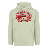 Matcha feeling loved valentine's day Heavyweight Hoodie - RanaPortraitStore