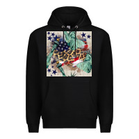 Black statue of liberty leopard Premium Hoodie - BundleAndBundleShop