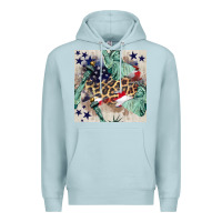 Blue Mist statue of liberty leopard Premium Hoodie - BundleAndBundleShop