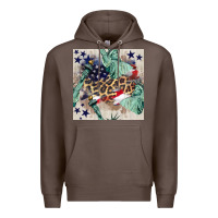 Coffee statue of liberty leopard Premium Hoodie - BundleAndBundleShop