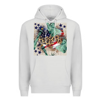 Dove Grey statue of liberty leopard Premium Hoodie - BundleAndBundleShop