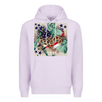 Lilac statue of liberty leopard Premium Hoodie - BundleAndBundleShop