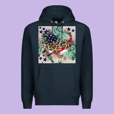 Statue Of Liberty Leopard Premium Hoodie Designed By Bundleandbundleshop