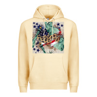 Pina Colada statue of liberty leopard Premium Hoodie - BundleAndBundleShop