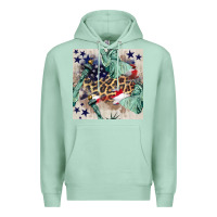 Seafoam statue of liberty leopard Premium Hoodie - BundleAndBundleShop